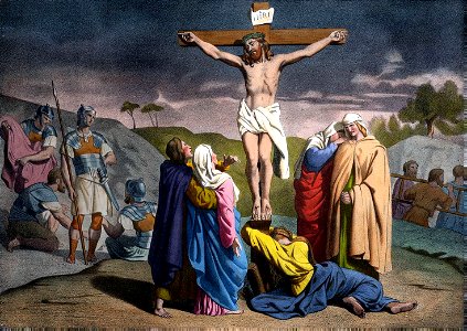 25 The Crucifixion scene