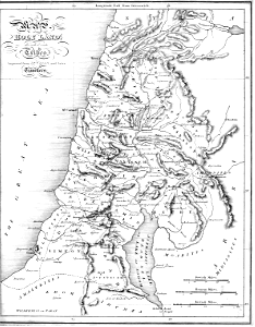 02 Map of the Holy Land during the Settlement of the Tribes