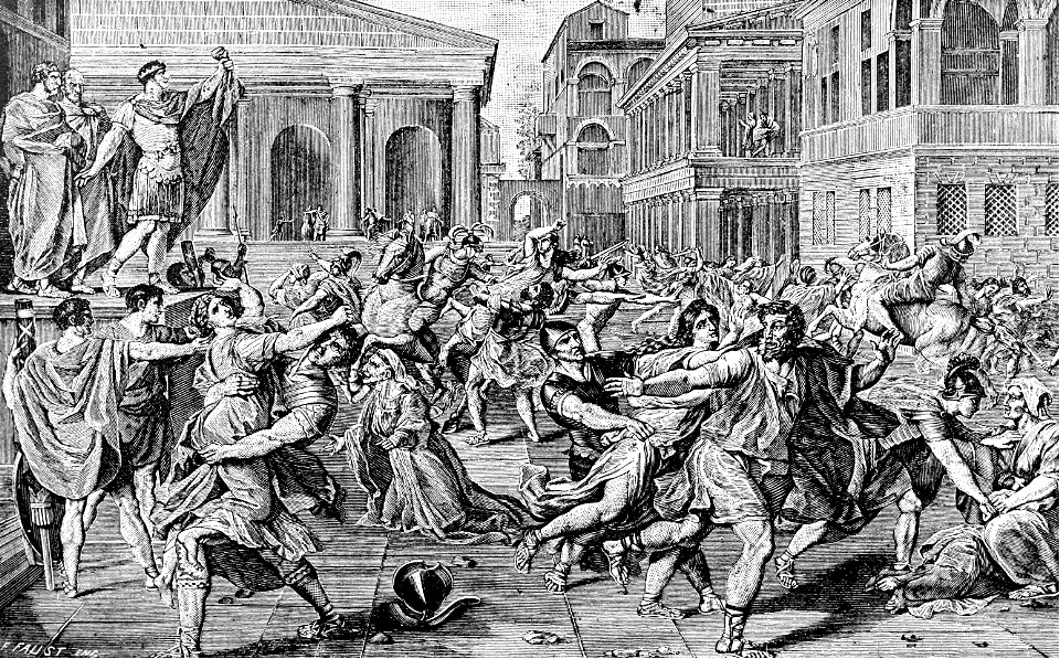 054 Judges 21 v43 The Benjamites capture the Daughters of Shiloh for Wives