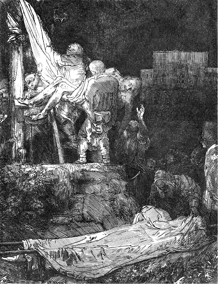 088 The Descent from the Cross by Torchlight (Rembrandt 1654)