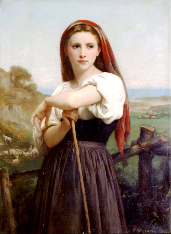 Young shepherdess - William Bouguereau
