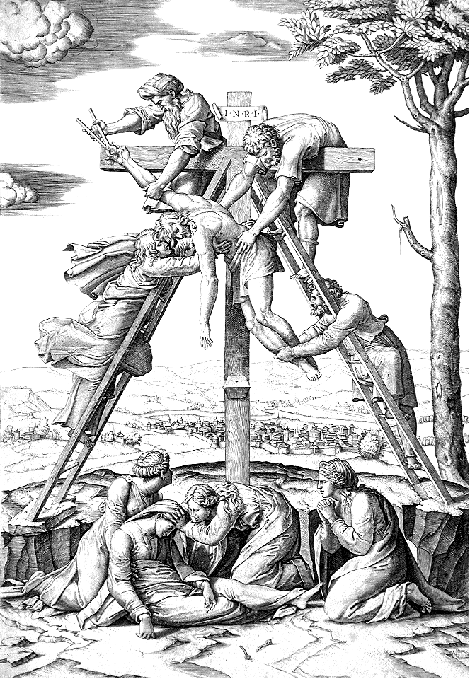 160 Descent from the Cross (Raimondi 1521)