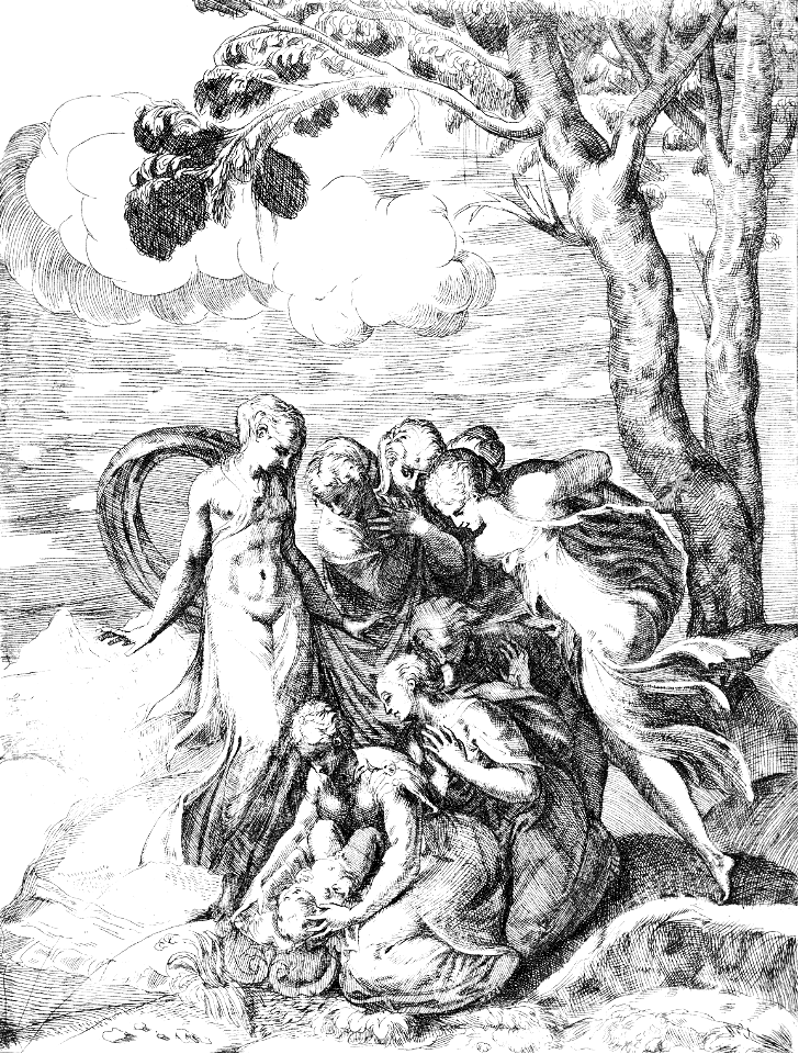 070 The Finding of Moses (del Moro and Schiavone 1573)