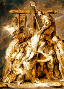 156 The Deposition - Christs Body removed from the Cross (Diepenbeeck 1645)