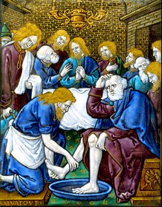 056 Plaque with Scene of Christ Washing the Feet of Peter (Reymond 1540)