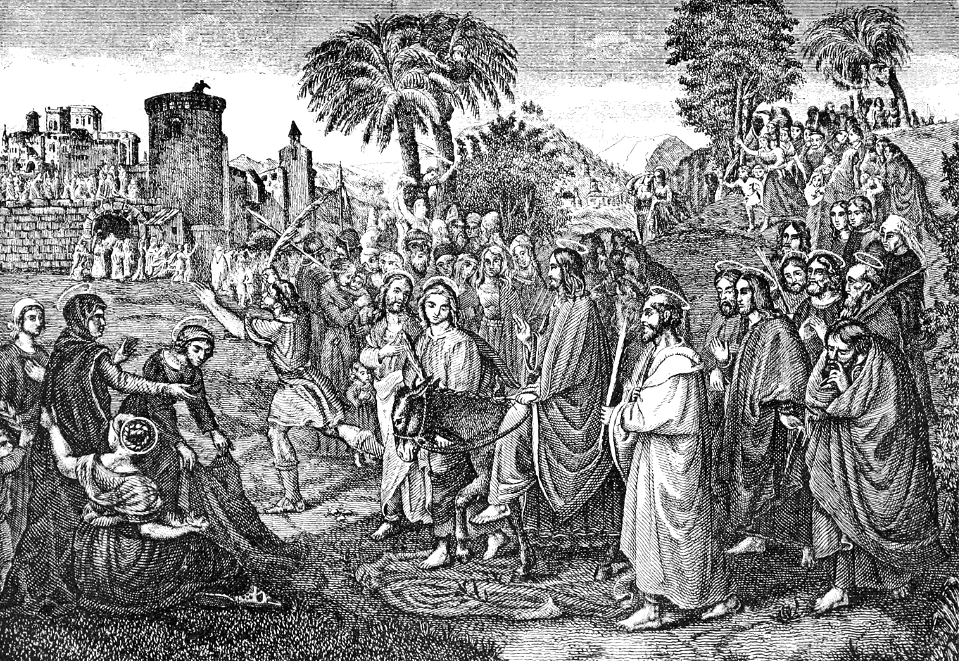 12 Mark 11 v8-10 - Jesus riding the Donkey to Jerusalem (Triumphal Entry)