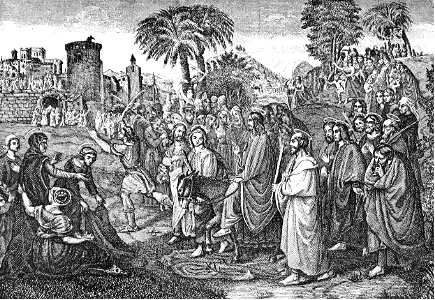 12 Mark 11 v8-10 - Jesus riding the Donkey to Jerusalem (Triumphal Entry)