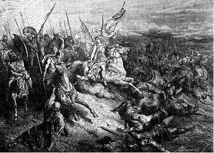 045 Joshua 10 v10 The Lord fights for Joshua against the Amorites