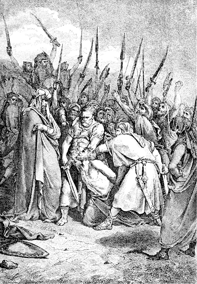 056 1 Samuel 15 v33 Samuel hews Agag