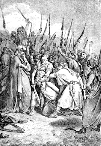 056 1 Samuel 15 v33 Samuel hews Agag