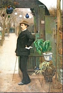 Portrait of Miquel Utrillo - Santiago Rusiñol