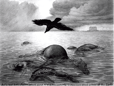 01 Genesis 08 v07 The Raven sent forth