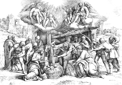 022 The Adoration of the Shepherds (Franco 1560). Free illustration for personal and commercial use.