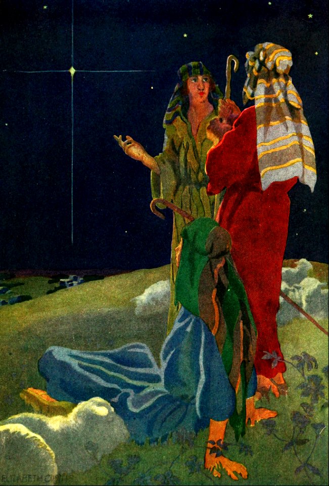 01 The Shepherds go to Bethlehem to see what the Angel spoke about (color)