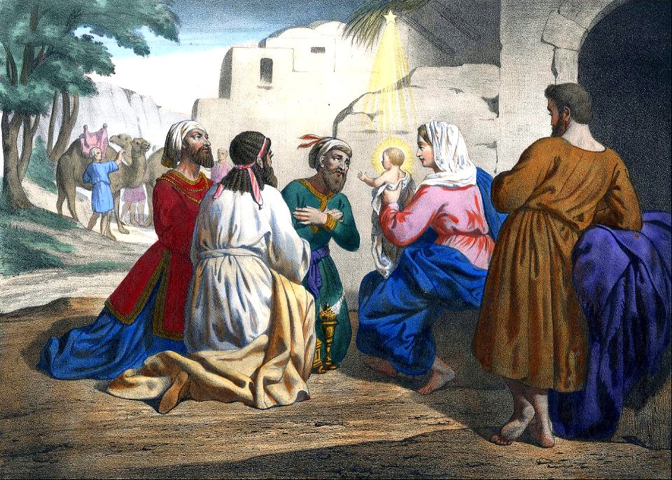 05 The Wise Men follow the Star to worship the baby Jesus
