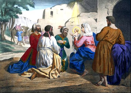 05 The Wise Men follow the Star to worship the baby Jesus
