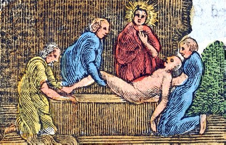 02 Christs body being laid in the Sepulchre