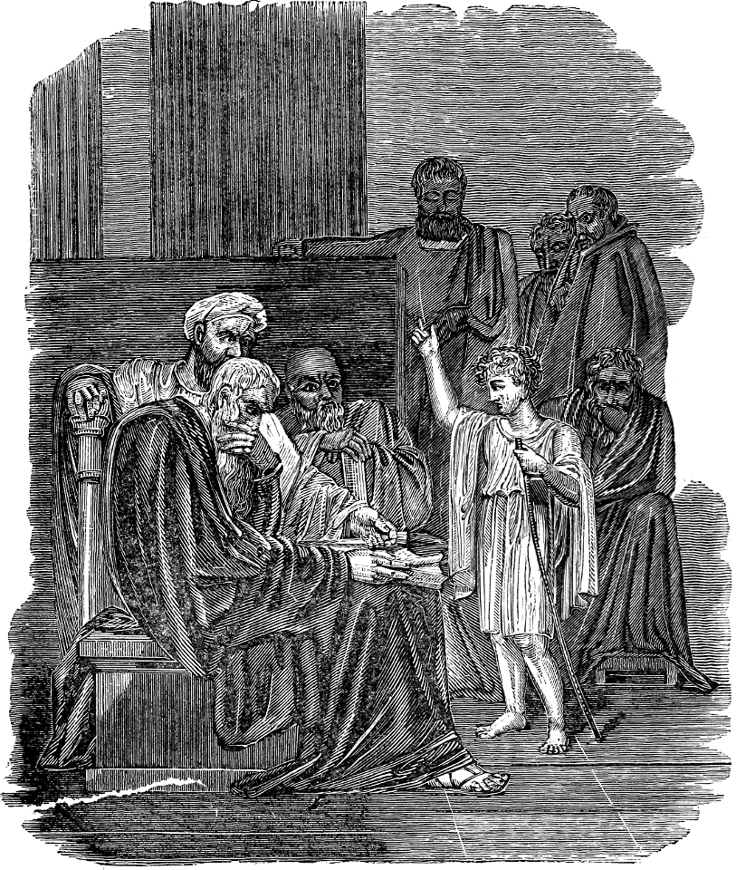 02 Luke 02 v47 Christ as a boy, reasoning with the Doctors