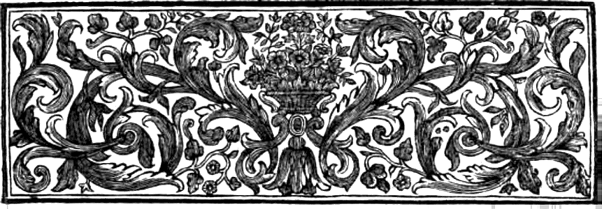 Heading - Flower Vase and Flourishes