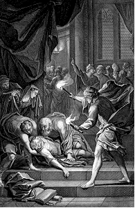 74 Acts 20 v10 Paul raises Eutychus to Life