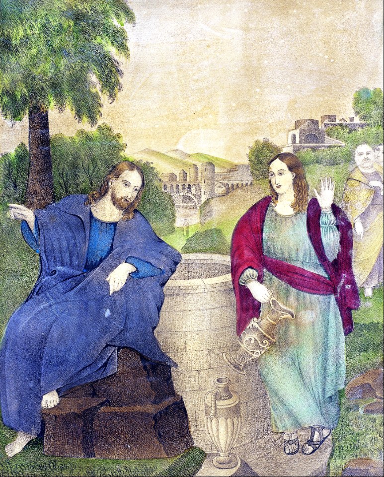 032 Christ at the Well (DW Kellogg & Co 19th c)