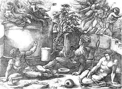 028 Cain Watching his Sacrifice in Flames (Italy 1535)