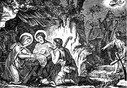 03 The Shepherds visit the Manger where Jesus lies