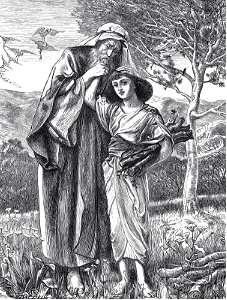 14 Abraham and Isaac ready to sacrifice
