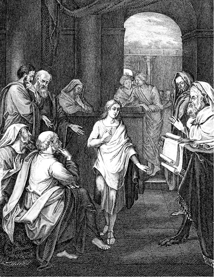 06 Luke 02 v47 Jesus as a Boy among the Doctors in the Temple