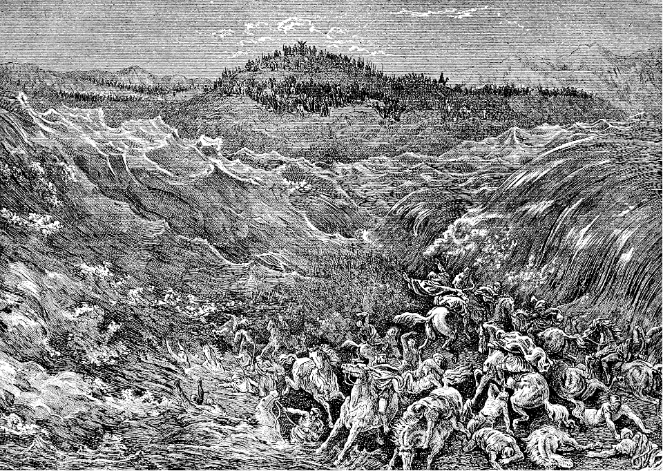 025 Exodus 14 v28 Pharaohs Army drowned in the Red Sea