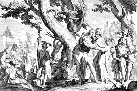 078 Meeting of Moses and Jethro (van Swanenburg 1607)