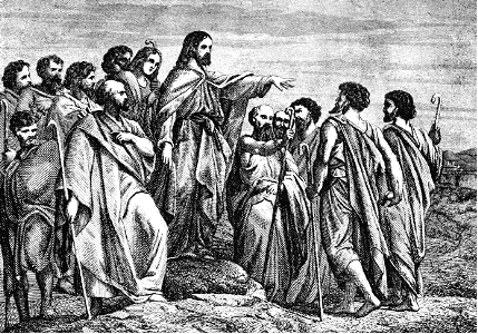 07 Luke 06 v13 - Jesus chooses the Twelve Apostles. Free illustration for personal and commercial use.