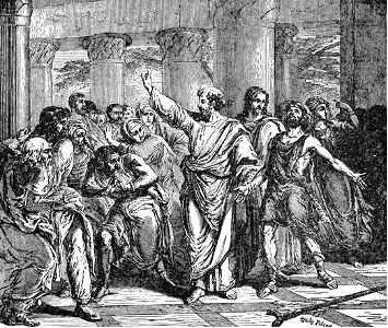 13 The Crippled Man healed and walking with Peter and John