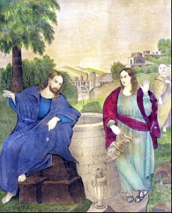 061 Christ at the Well (DW Kellogg & Co 19th c)