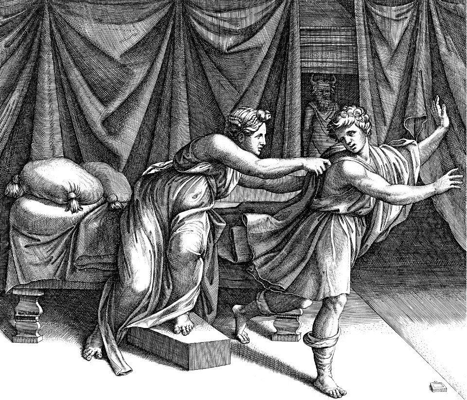 056 Joseph and Potiphar's Wife (Raimondi 1520)
