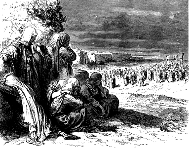 52 The Women watch the Crucifixion from a distance