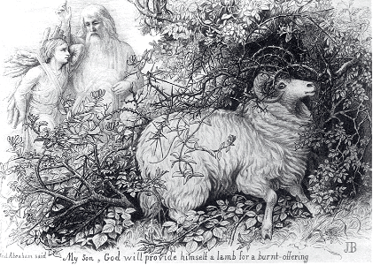 03 Genesis 22 v08 Abraham tells Isaac God will provide a Lamb