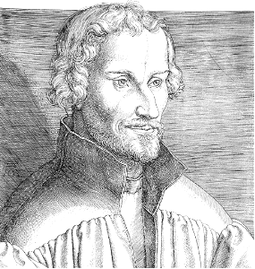 Portrait of Philip Melancthon (Aldegrever 1540)