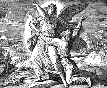 07 The Angel telling Jacob to let Him go