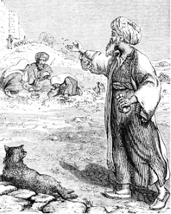Throwing money to Lepers outside of Jerusalem