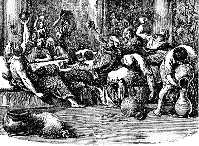 071 1 Samuel 25 v25 Nabals drunken feast