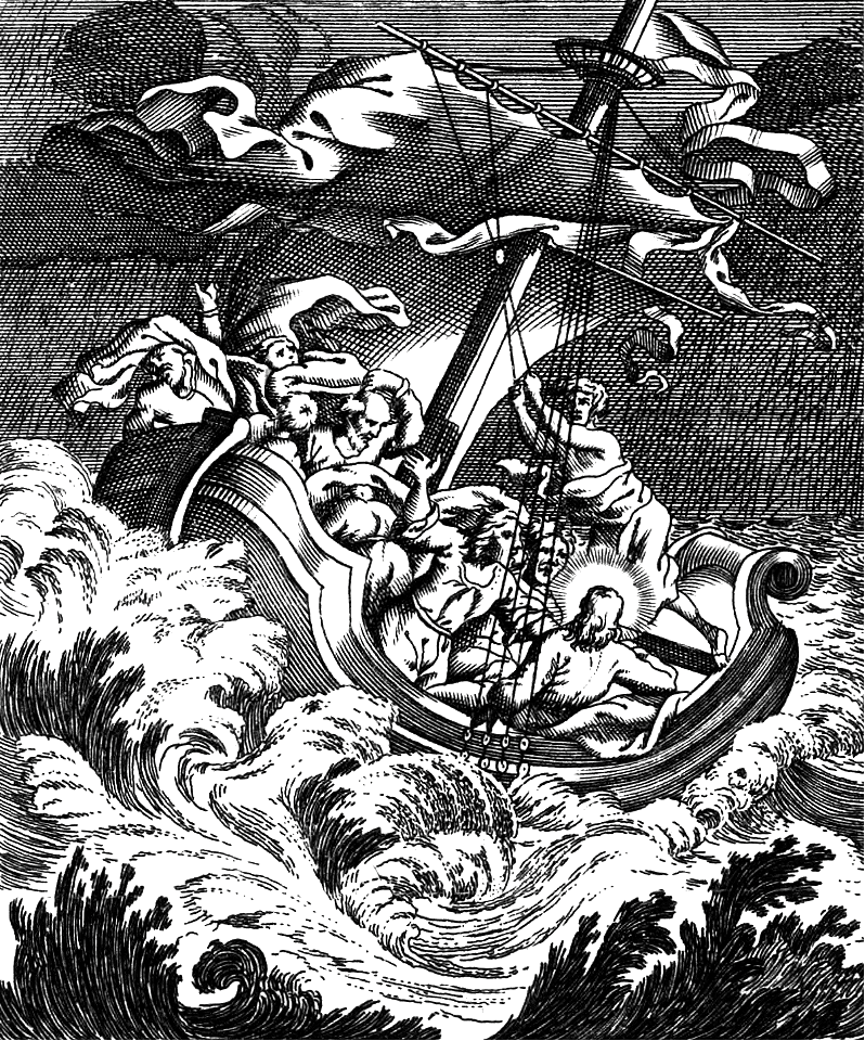 14 Matthew 08 v24 Storm on the Lake