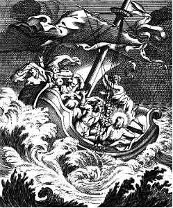 14 Matthew 08 v24 Storm on the Lake