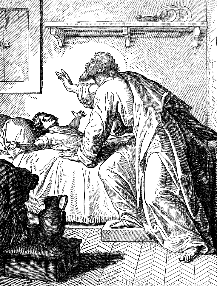 090 1 Kings 17 v21 Elijah raises up the Widows Son
