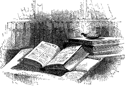 Bible and Lamp. Free illustration for personal and commercial use.