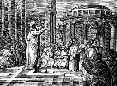 24 Acts 17 v22-23 Paul preaching at Athens