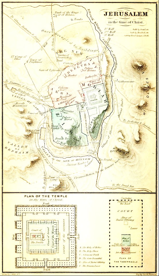 Map - Jerusalem in the Time of Christ