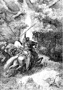 065 2 Samuel 18 v14 Joab takes three darts to kill Absalom