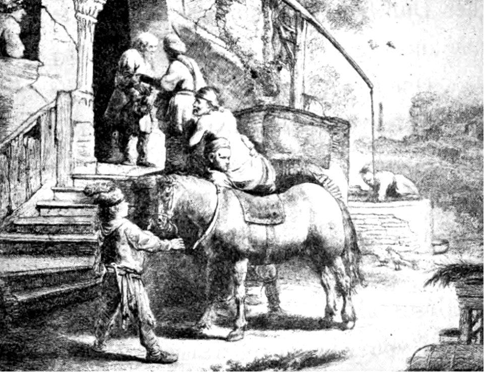 09 The Good Samaritan brings the Wounded Man to the Inn