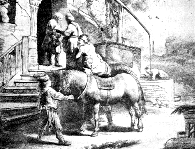 09 The Good Samaritan brings the Wounded Man to the Inn